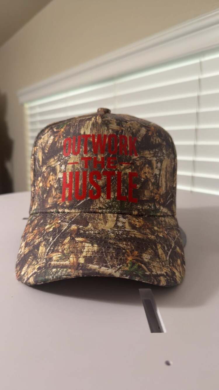 Outwork The Hustle Hunting Hat Trucker Hat